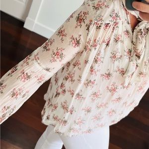 Denim & Supply Vintage 2006 (approx) high low floral blouse. Ralph Lauren Medium